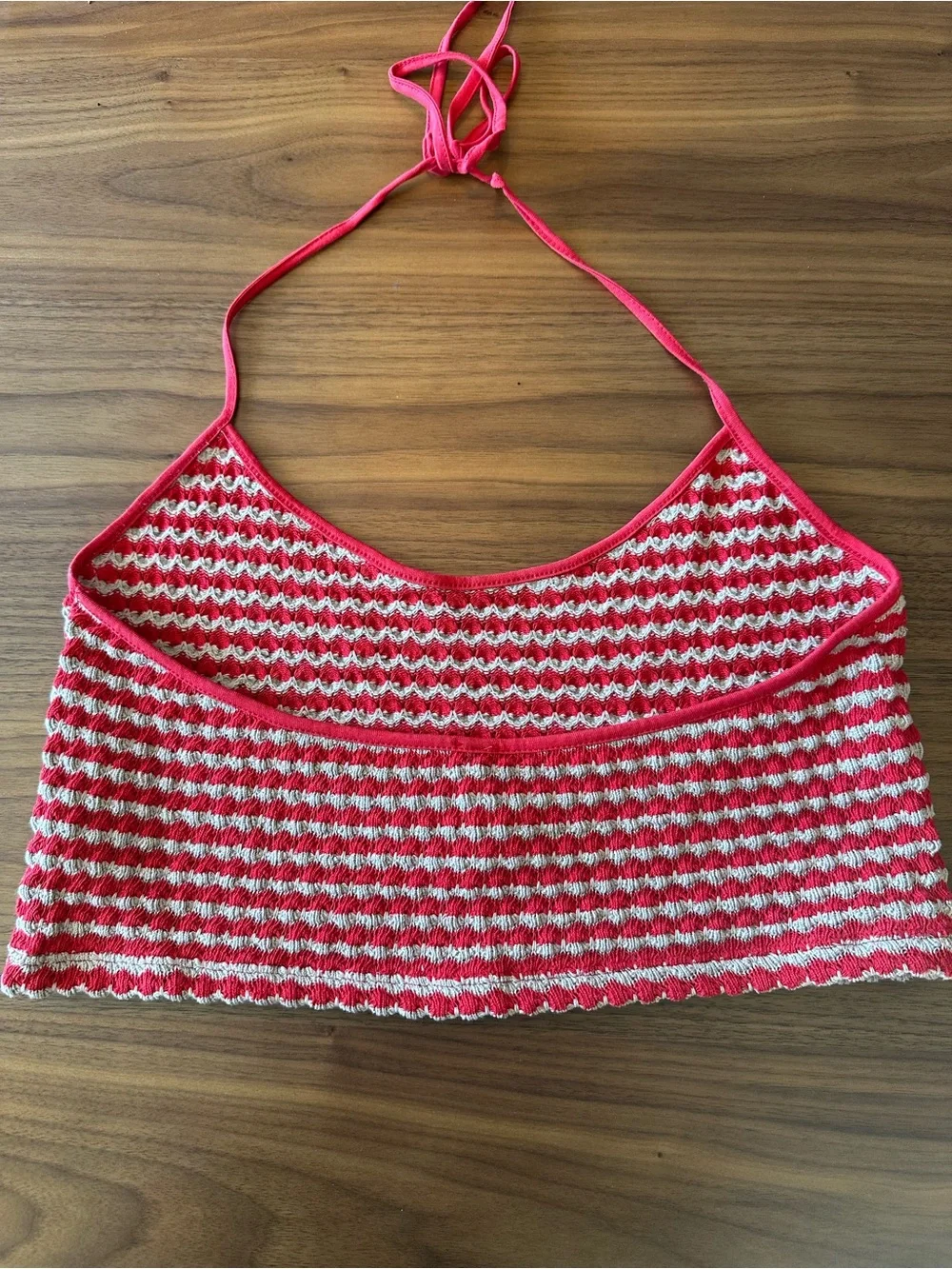 Free People matching knit skirt and halter top